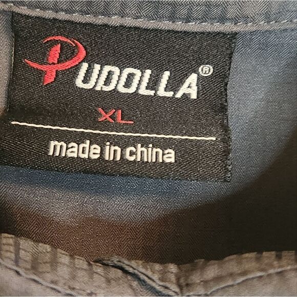 Pudolla XL Gray Lng RollupSlve Breathable Fishing Hiking Women Buttons Up Shirt - Picture 6 of 11